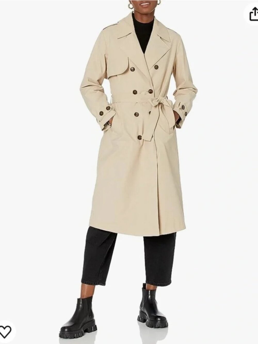 NWOT! The Drop 'Noa' Beige Trench Coat